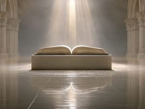 Bible on Pedestal