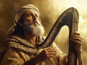 David with Harp