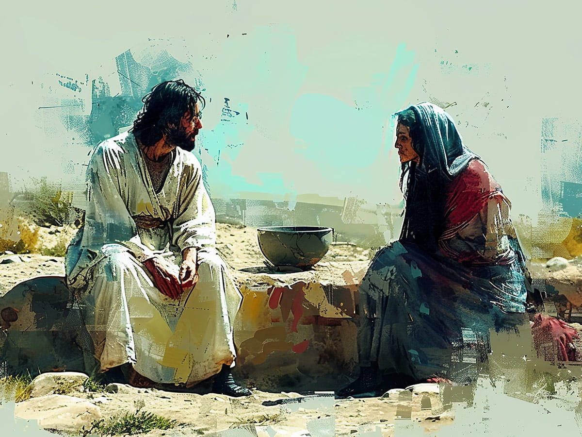 Jesus And The Samaritan Woman Living Water In Lent
