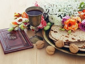 Haggadah with wine