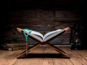 Quran on bookstand