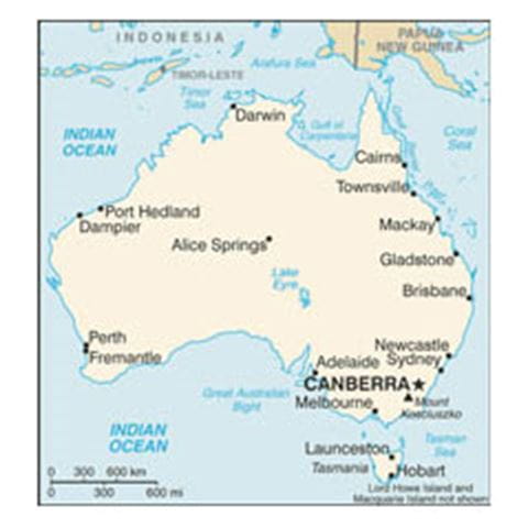 Map of Australia