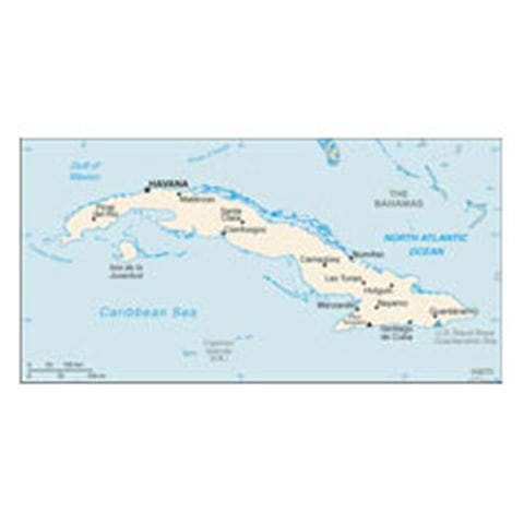Map of Cuba