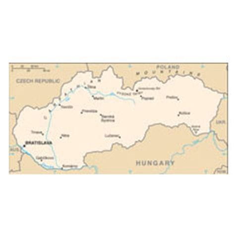 Map of Slovakia