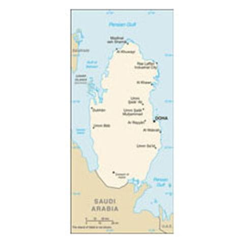Map of Qatar