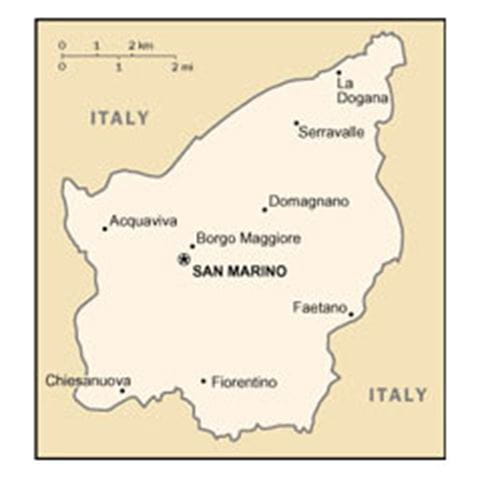 Map of San Marino