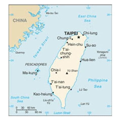 Map of Taiwan