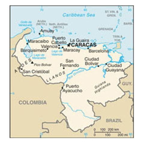 Map of Venezuela