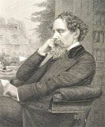 Charles Dickens, a classic drawing
