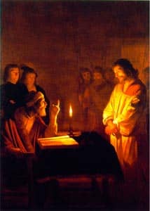 Photo of "Christ Before the High Priest", G. van Honthorst, 1592-1656