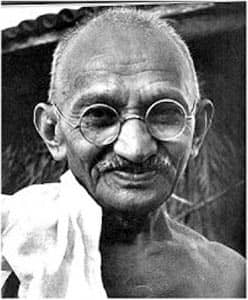 Photo: Mahatma Gandhi, Wikipedia C.C.