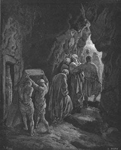 Burial of Sarah by Gustave Doré via Wikimedia CC