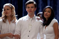Glee crew singing “What If God Was One Of Us” on the “Grilled Cheesus” episode of Glee Glee crew singing “What If God Was One Of Us” on the “Grilled Cheesus” episode of Glee