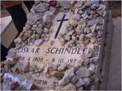 Oskar Schindler's grave in Israel: Photo courtesy of Nigel via C.C. license at Flickr
