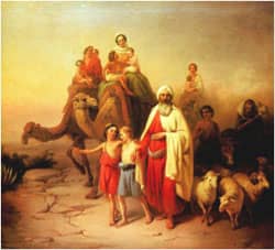 Molnár József: Ábrahám kiköltözése 1850 via Wikimedia CC