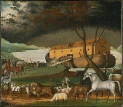 Noah's Ark painting by Edward Hicks-1846 via Wikimedia CC