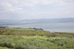 Photo: The hills to the northwest of the Sea of Galilee in the early spring, near the traditional site of the feeding of the 5,000. (Photo by William Hamblin, 2010)
