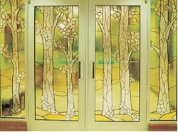 Front doors of temple