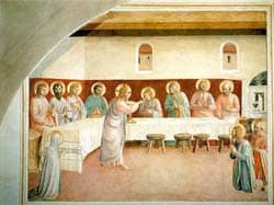 Institution of the Eucharist, Fra Angelico, 1450