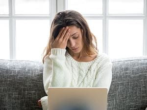 Woman on computer 