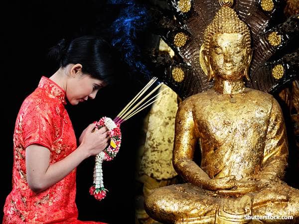 Religious Woman Buddist Prayer