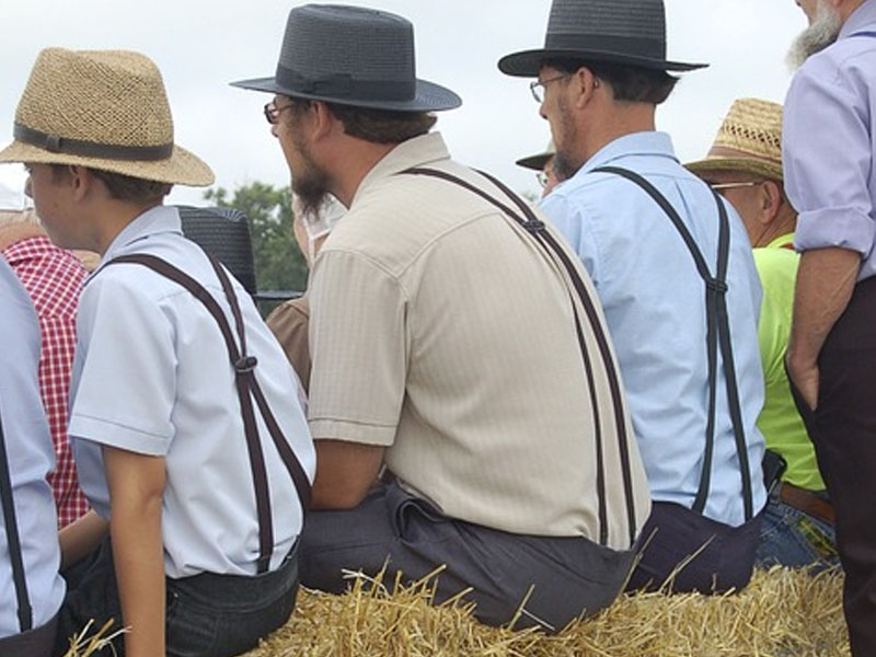 Amish Group of Men 