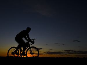 riding a bike