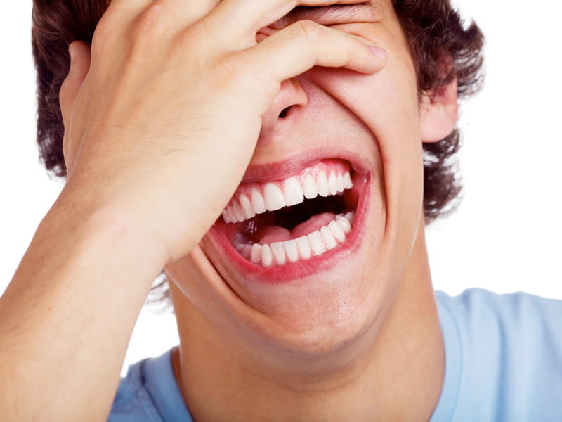 Man laughing